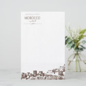 Papier van Marokkaanse Kasbah schrijven (Staand voorkant)