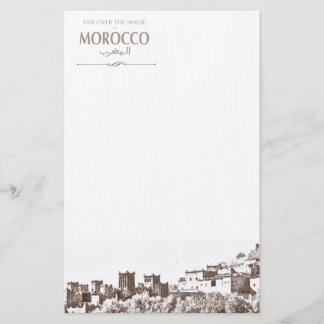 Papier van Marokkaanse Kasbah schrijven