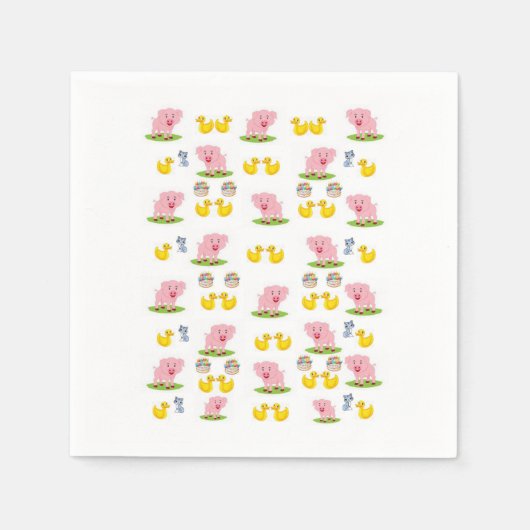 Papier van Napkin Ducks Servet (Voorkant)