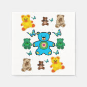 Papier van Napkin teddy Servetten (Voorkant)