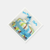 Papier van Napkins Baby Cake Blue Shoes Cute Servet (Hoek)