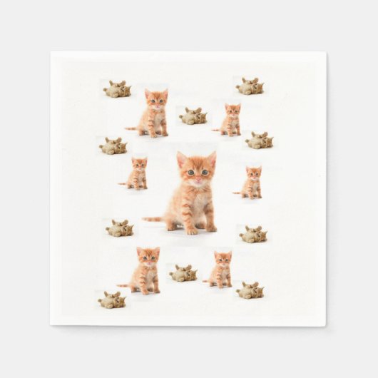 Papier van Napkins Cat Servetten (Voorkant)