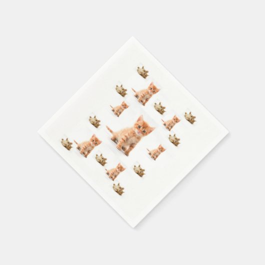 Papier van Napkins Cat Servetten (Hoek)