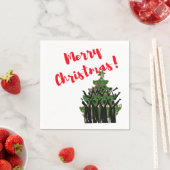 Papier van Napkins Merry-kerst Carol Singers Choir Servet (Insitu)