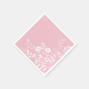 Papier van Napkins-Roze Floral Servet