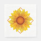 Papier van Napkins-Sunflower Servet (Voorkant)