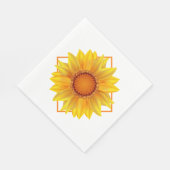 Papier van Napkins-Sunflower Servet (Hoek)