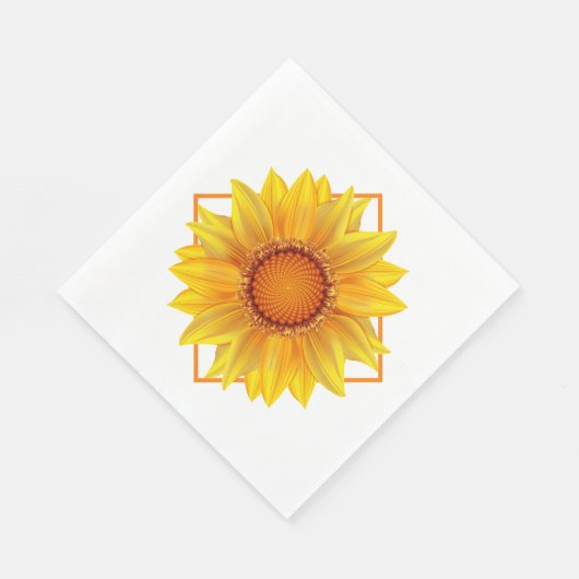 Papier van Napkins-Sunflower Servet (Hoek)