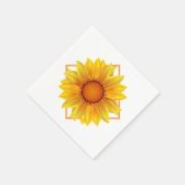 Papier van Napkins-Sunflower Servet (Hoek)