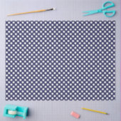 Papier van Navy Blue en White Polka Dot (Craft)