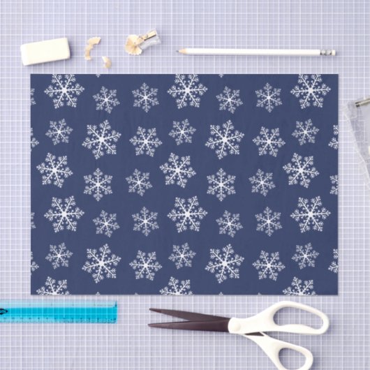 Papier van Navy Snowflake (Craft)