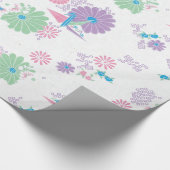 Papier van oorsprong, kranen en bloemen (Hoek)