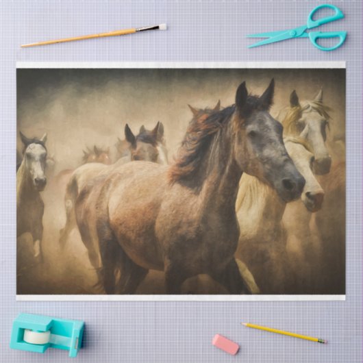 Papier van paardenstampweefsel (Craft)