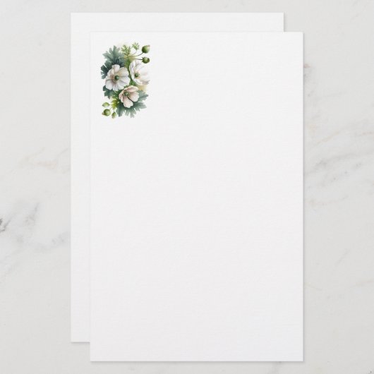 Papier van papavers (Voorkant / Achterkant)