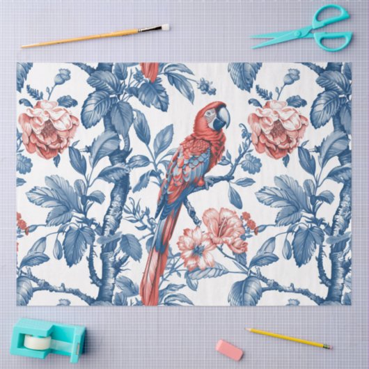 Papier van papegaaiweefsel (Craft)