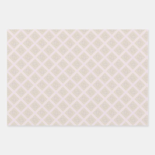 Papier van pasta Rococo Damask Stripe Wrapping Inpakpapier Vel (Voorkant 3)