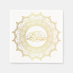 Papier van Ramadan Kareem Arabisch Servet