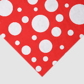 Papier van rode vlekken op weefsel (Detail)