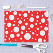 Papier van rode vlekken op weefsel (Craft)