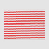 Papier van rood en wit gestreept weefsel (Voorkant)