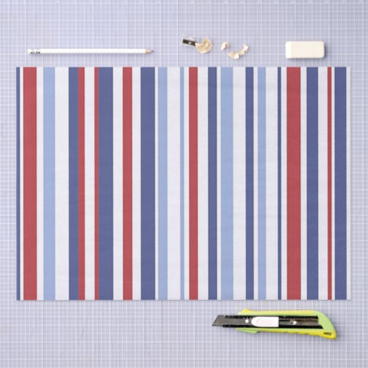 Papier van rood wit blauw bandweefsel (Craft)