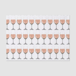 papier van roséwijnglas