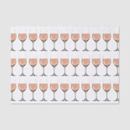 papier van roséwijnglas