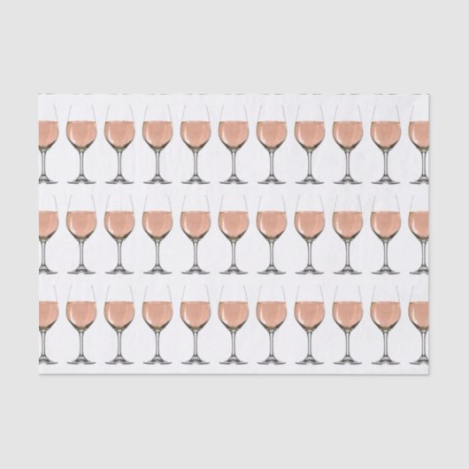 papier van roséwijnglas (Voorkant)