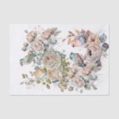 Papier van shabbyschaafvogels en -rozen (Voorkant)