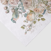 Papier van shabbyschaafvogels en -rozen (Detail)