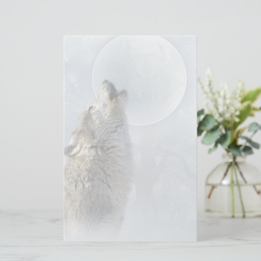 Papier van Wolf Blue Moon (Staand voorkant)