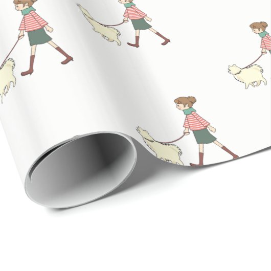 Papier verpakken Dog Walker (Rol Hoek)