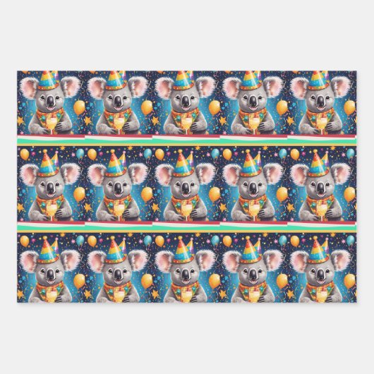 Papier verpakken in een set van drie vellen (Voorkant 2)