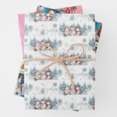 Papier verpakken in een set van drie vellen (In situ)