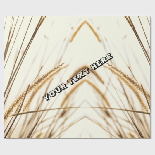 PAPIER VERPAKKEN MET BEWERKBARE TEKST (Vlak)