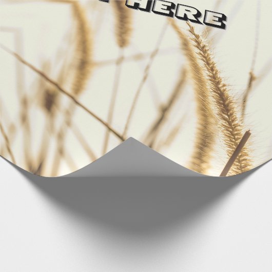 PAPIER VERPAKKEN MET BEWERKBARE TEKST (Hoek)