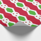 Papier verpakken met de vlag van Burundi (Hoek)