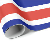 Papier verpakken met de vlag van Costa Rica (Rol Hoek)