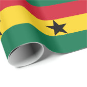 Papier verpakken met de vlag van Ghana (Rol Hoek)
