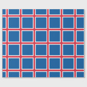 Papier verpakken met de vlag van IJsland (Vlak)