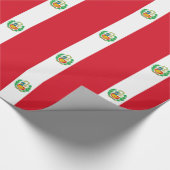 Papier verpakken met de vlag van Peru (Hoek)