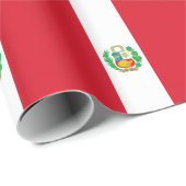 Papier verpakken met de vlag van Peru (Rol Hoek)