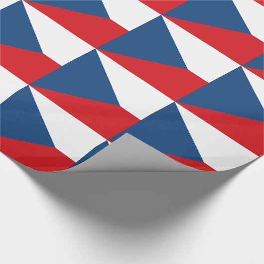 Papier verpakken met de vlag van Tsjechië (Hoek)