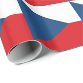 Papier verpakken met de vlag van Tsjechië (Rol Hoek)
