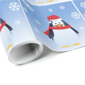 Papier verpakken Penguin Kerstman (Rol Hoek)