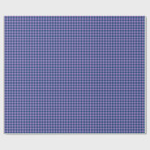 Papier Violet en Navy Check Gingham (Vlak)