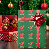 Papier Vliegtuig Kerstboom Fun Custom Name