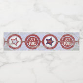 Papier Vliegtuig Party Water Fles Label Waterfles Etiket (Enkel label)