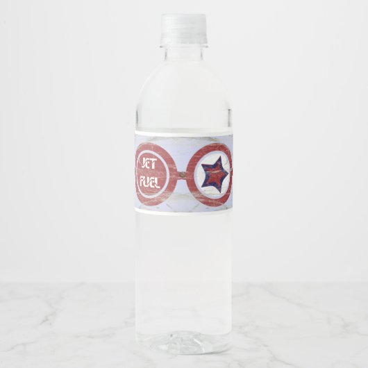 Papier Vliegtuig Party Water Fles Label Waterfles Etiket (Voorkant)