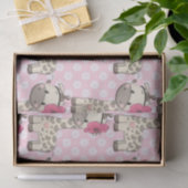 Papier voor aangepast babymeisje Giraffe (Geschenk)